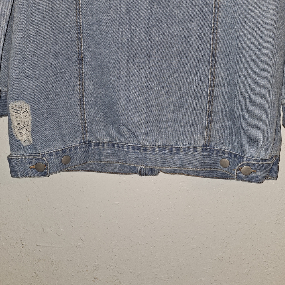 Fashion Nova Light Blue Denim Jacket - Picture 9 of 11